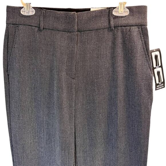 Kim Rogers Black Textured Slacks Flat Front Straight Leg Dress Pants Size 8 NWT - Picture 2 of 14